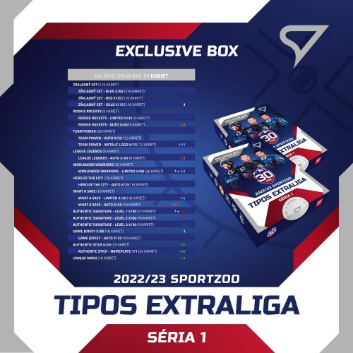 Exclusive box Tipos extraliga 2022/23 – 1. séria