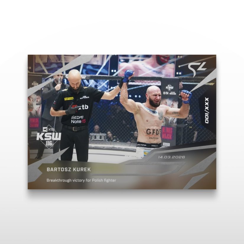 MMA-samlar­kort L-10 Bartosz Kurek – SportZoo KSW 2025/26 LIVE