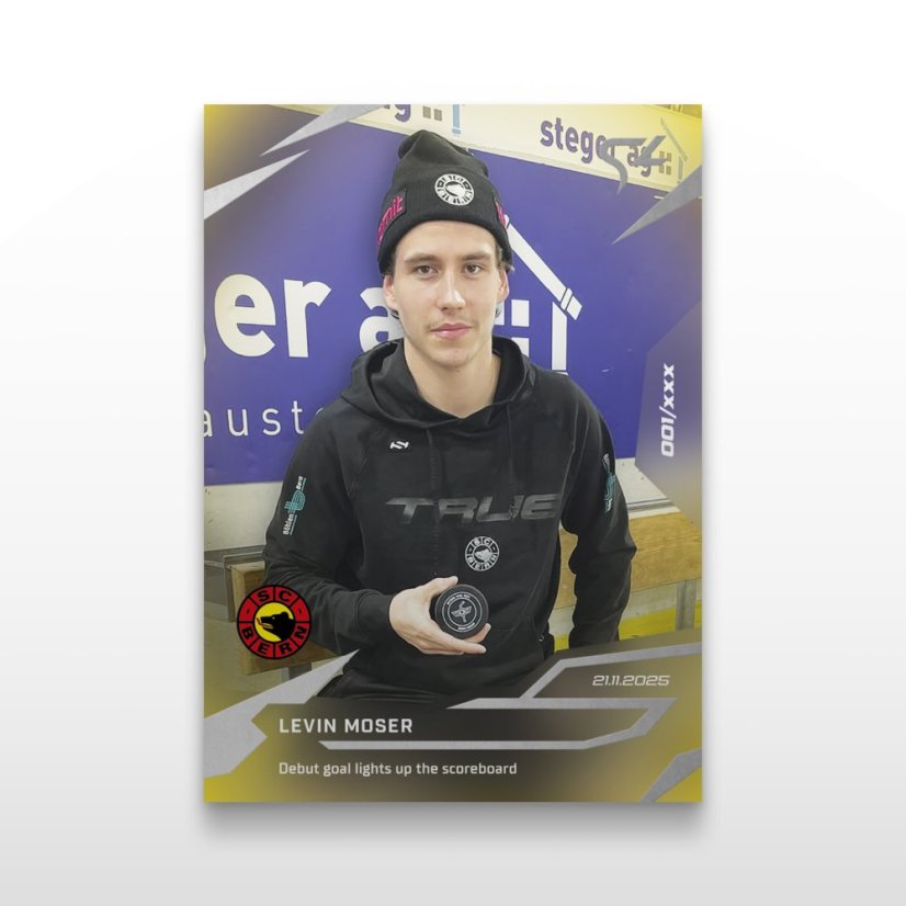 Hokejová kartička L-19 Levin Moser - SportZoo National League 2025/26 LIVE