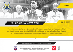 L-073 HK Spišská Nová Ves TEL 2022/23 LIVE