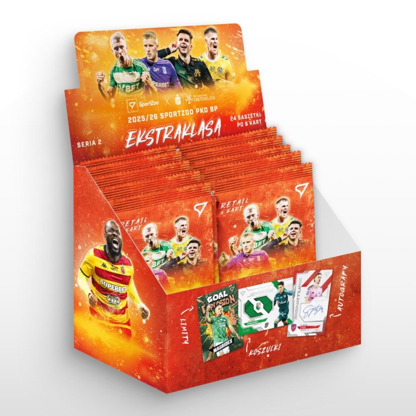 Retail box - Football Trading Cards SportZoo PKO BP Ekstraklasa 2025/26 - Series 2