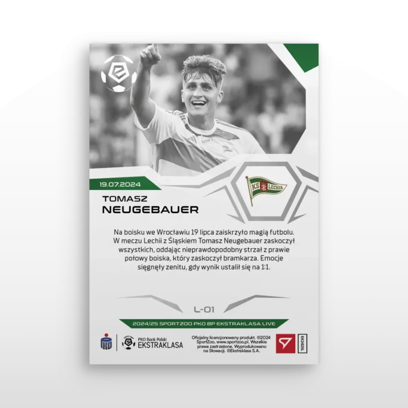 L- 01 Tomasz Neugebauer PKO BP Ekstraklasa 2024/25 LIVE