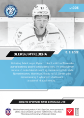 L-005 Oleksij Myklucha TEL 2022/23 LIVE