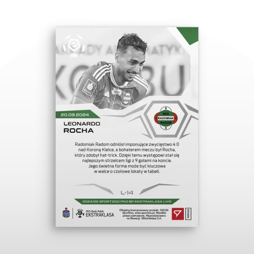 L-14 Leonardo Rocha PKO BP Ekstraklasa 2024/25 LIVE