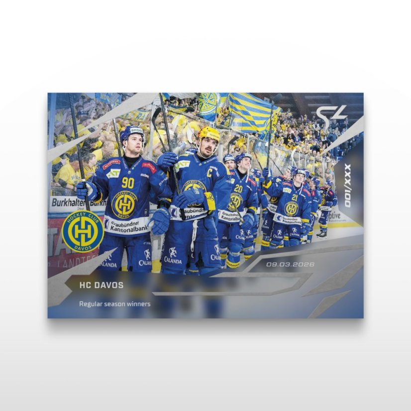 Karta hokejowa L-50 HC Davos - SportZoo National League 2025/26 LIVE