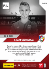 L-029 Adam Vlkanova FORTUNA:LIGA 2022/23 LIVE