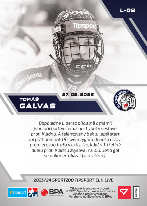 L-08 SADA Tomáš Galvas TELH 2023/24 LIVE + HOLDER