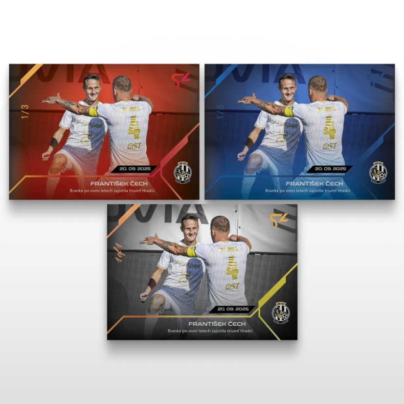 Football trading card L-13 FRANTIŠEK ČECH - SportZoo Chance Liga 2025/26 LIVE
