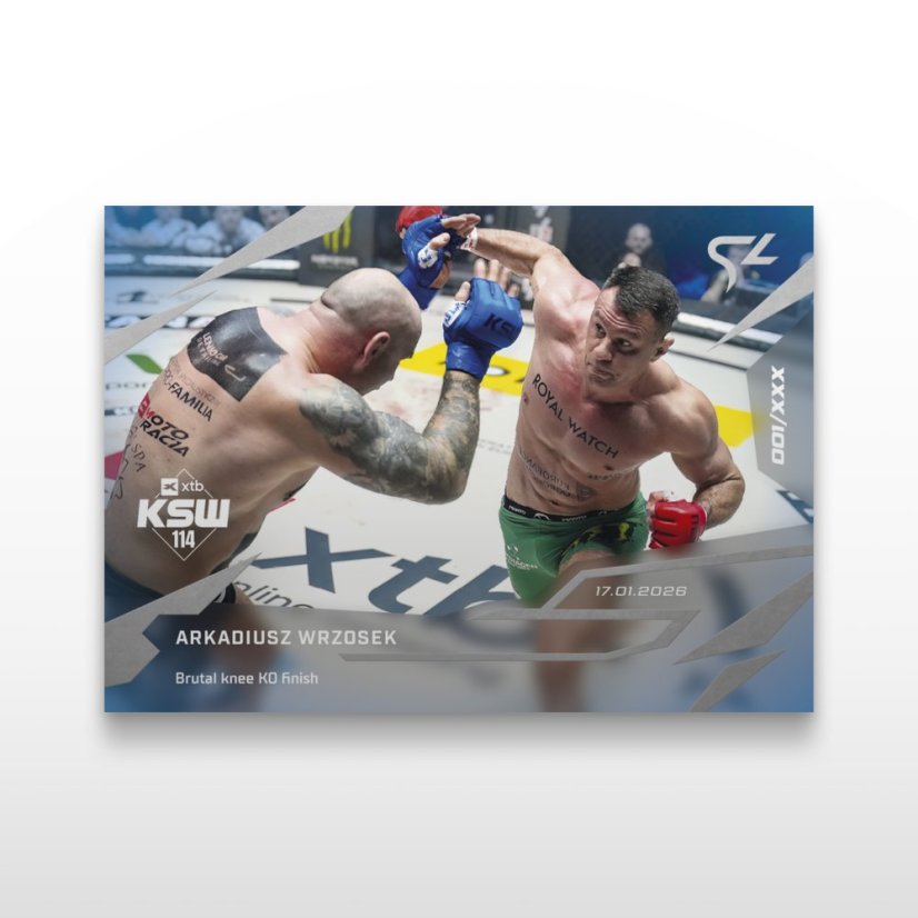 MMA-samlar­kort L-04 Arkadiusz Wrzosek – SportZoo KSW 2025/26 LIVE