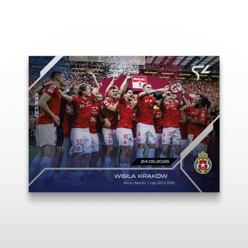 Fotbalová kartička L-56 Wisła Kraków - SportZoo Betclic 1 Liga 2025/26 LIVE