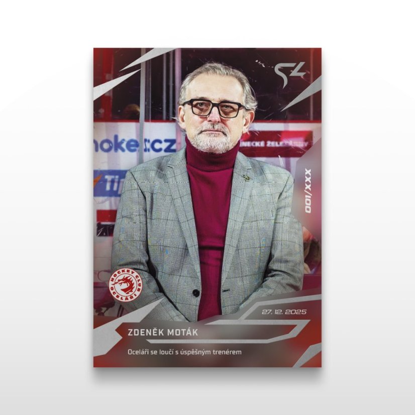 Hokejová  kartička L-22 Zdeněk Moták - SportZoo Tipsport ELH 2025/26 LIVE