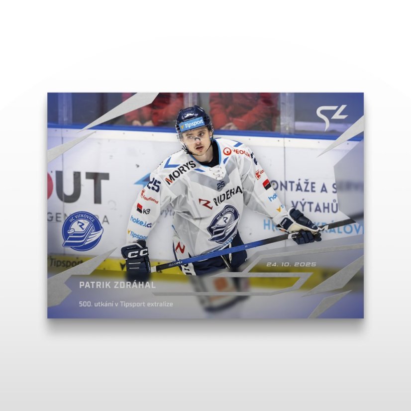 Hokejová  kartička L-07 Patrik Zdráhal - SportZoo Tipsport ELH 2025/26 LIVE
