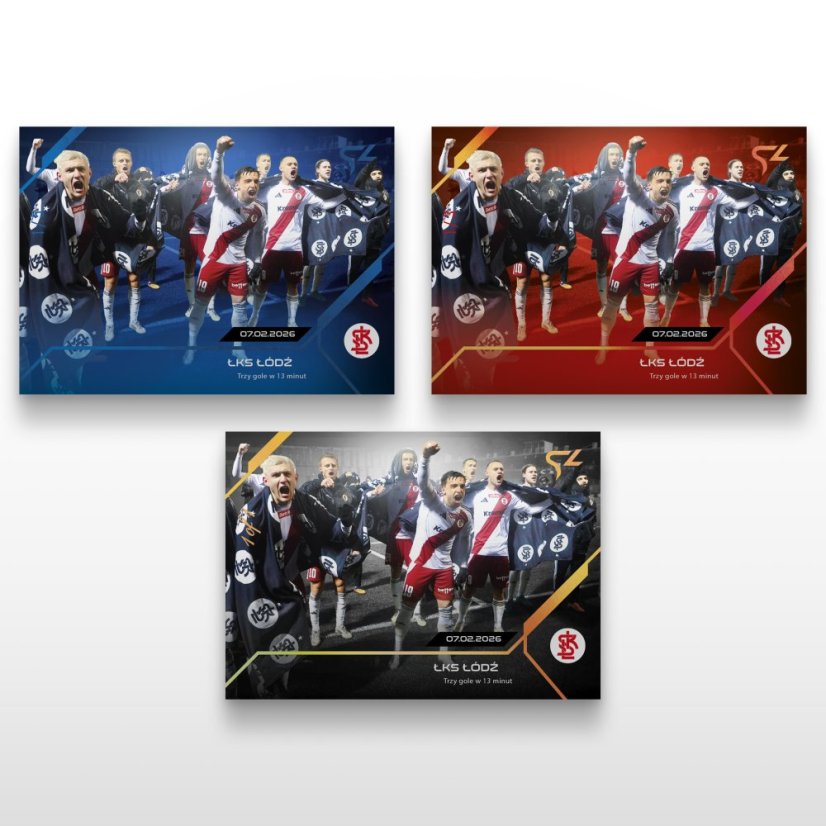 Football trading card L-22 ŁKS Łódź - SportZoo Betclic 1 Liga 2025/26 LIVE