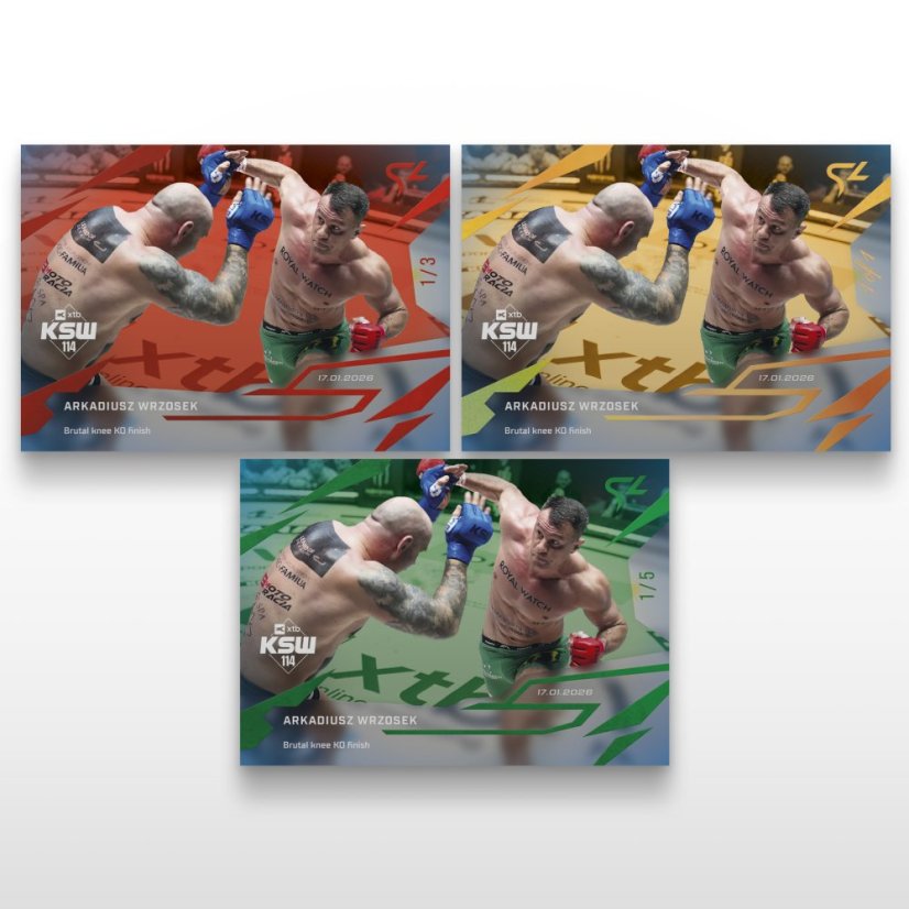 MMA-samlar­kort L-04 Arkadiusz Wrzosek – SportZoo KSW 2025/26 LIVE