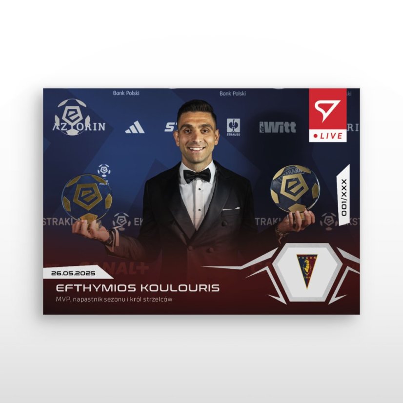L-86 Efthymios Koulouris PKO BP Ekstraklasa 2024/25 LIVE + HOLDER