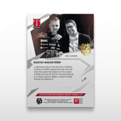 Hokejová  kartička L-17 Gustav Backström - SportZoo Svenska hockeyligan 2025/26 LIVE