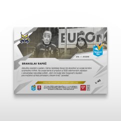 Hokejová kartička L-40 BRANISLAV RAPÁČ - SportZoo Tipsport liga 2025/26 LIVE