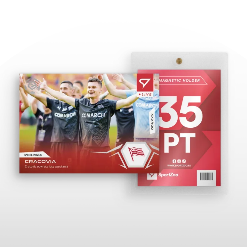 L-10 ZESTAW Cracovia PKO BP Ekstraklasa 2024/25 LIVE + UCHWYT