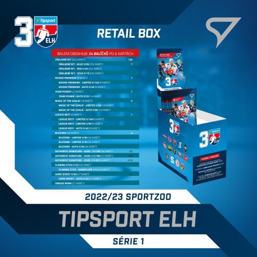 Retail balíček Tipsport ELH 2022/23 – 1. série