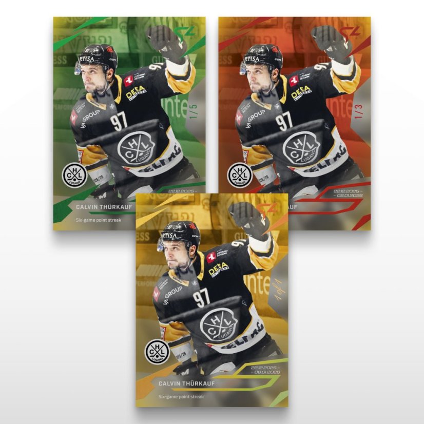 Hockey-samlar­kort L-29 Calvin Thürkauf – SportZoo National League 2025/26 LIVE