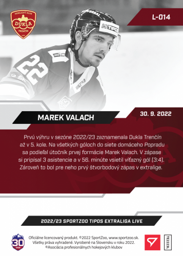 L-014 Marek Valach TEL 2022/23 LIVE
