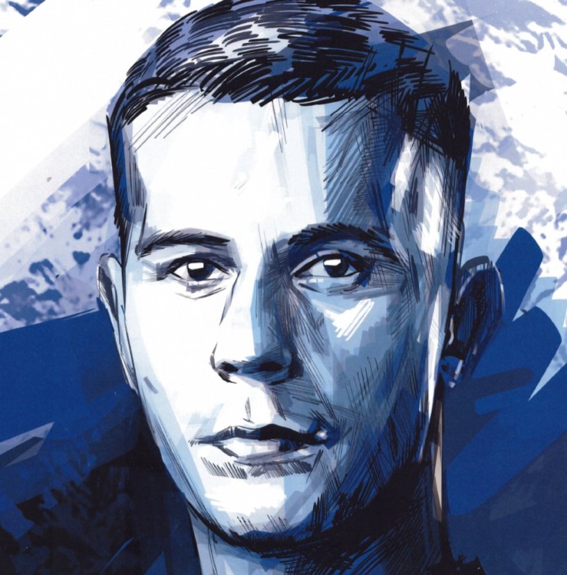 Podpísaný portrét Slovenskí Sokoli 2021 x/4 - Ľubomír Šatka