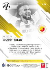 L-42 Danny Trejo PKO Bank Polski Ekstraklasa 2023/24 LIVE