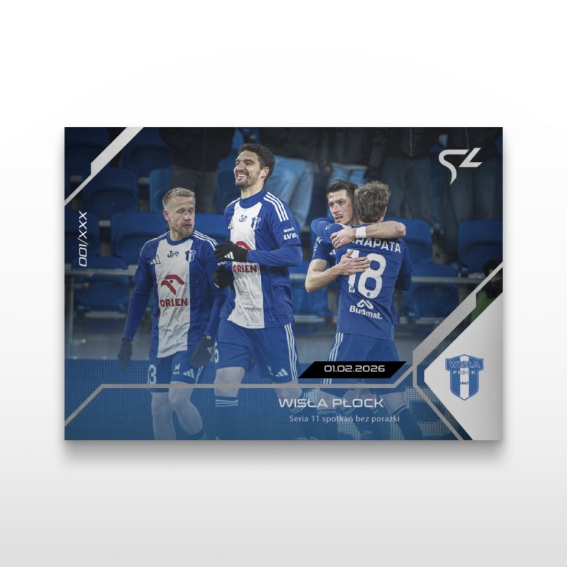 Karta piłkarska L-31 Wisła Płock - SportZoo PKO BP Ekstraklasa 2025/26 LIVE