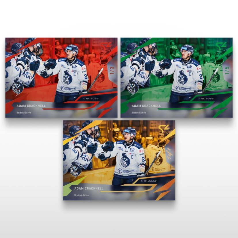 Hockey trading card L-21 ADAM CRACKNELL - SportZoo Tipsport liga 2025/26 LIVE