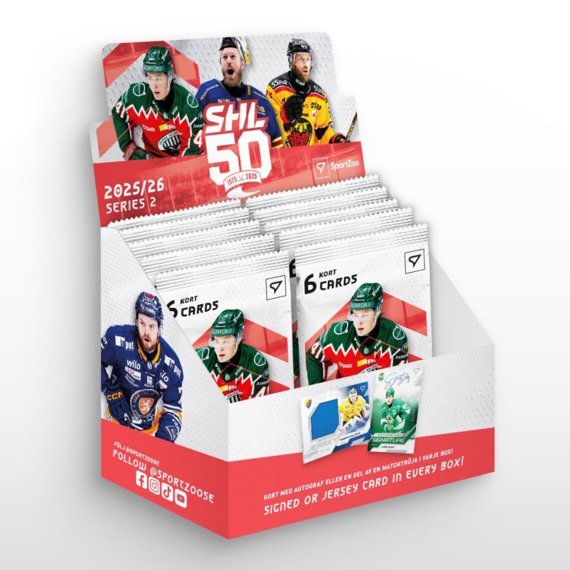 Retail box - Hockey Trading Cards SportZoo SHL 2025/26 - Series 2