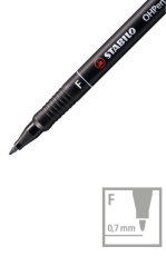 Fixka STABILO OHPen universal permanent F - modrá