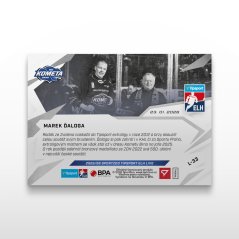 Hockey trading card L-33 Marek Ďaloga - SportZoo Tipsport ELH 2025/26 LIVE