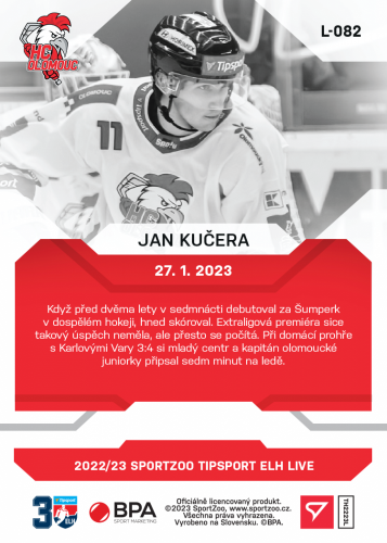 L-082 Jan Kučera TELH 2022/23 LIVE