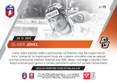 L-15 Oliver Jokeľ TEL 2023/24 LIVE