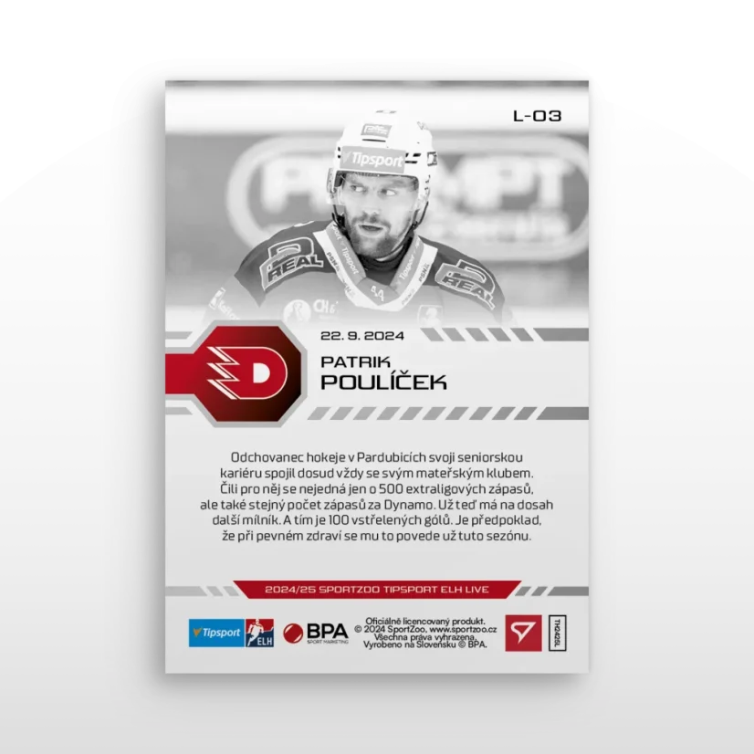 L-03 Patrik Poulíček TELH 2024/25 LIVE