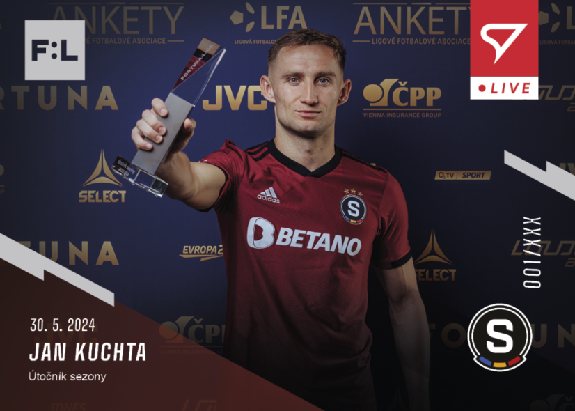 L-50 SADA Jan Kuchta FORTUNA:LIGA 2023/24 LIVE + HOLDER