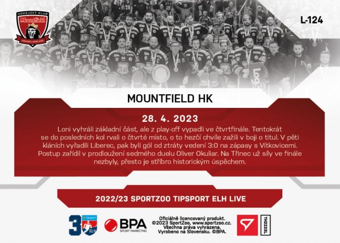 L-124 Mountfield HK TELH 2022/23 LIVE