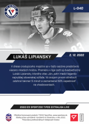 L-040 Lukáš Lipiansky TEL 2022/23 LIVE