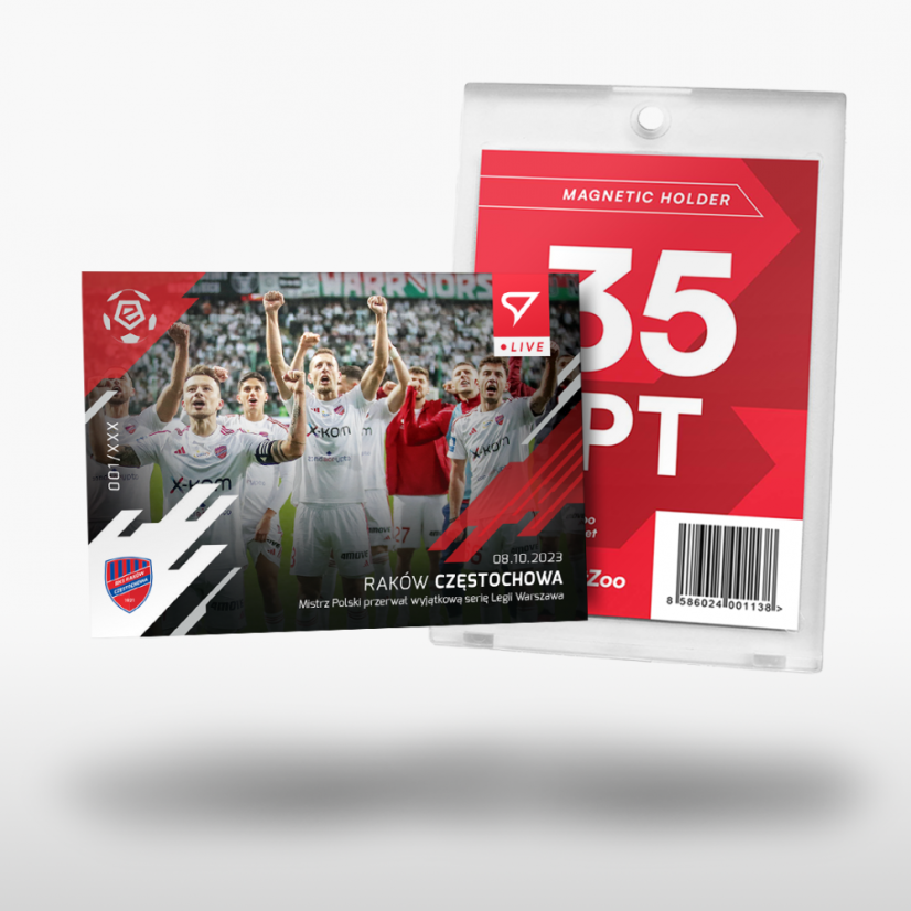 L-20 ZESTAW Raków Częstochowa PKO Bank Polski Ekstraklasa 2023/24 LIVE + UCHWYT