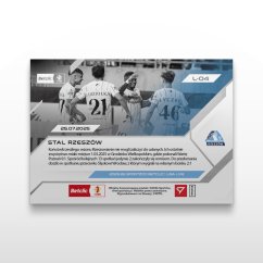 Karta piłkarska L-04 Stal Rzeszów - SportZoo Betclic 1 Liga 2025/26 LIVE