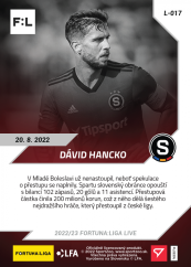 L-017 Dávid Hancko FORTUNA:LIGA 2022/23 LIVE