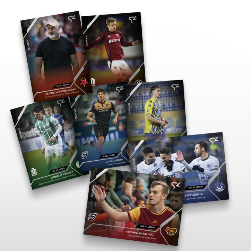 Zľavnený set 26 futbalových kartičiek Chance Liga - SportZoo Chance Liga 2025/26 LIVE