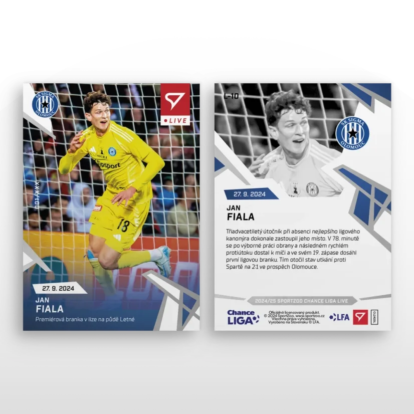 L-10 Jan Fiala Chance Liga 2024/25 LIVE
