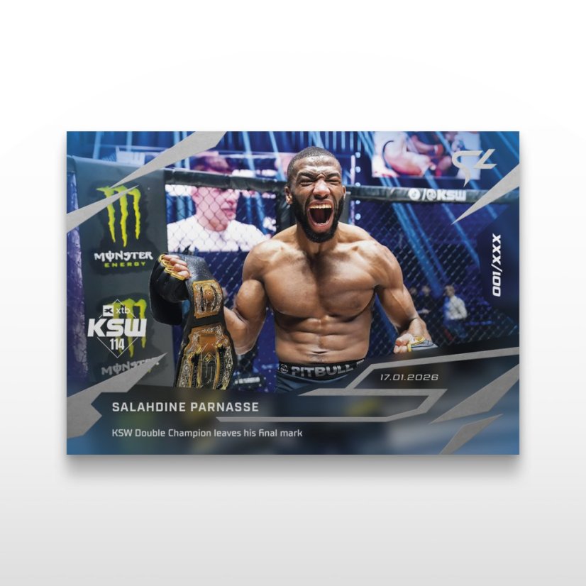 MMA-samlar­kort L-02 Salahdine Parnasse – SportZoo KSW 2025/26 LIVE