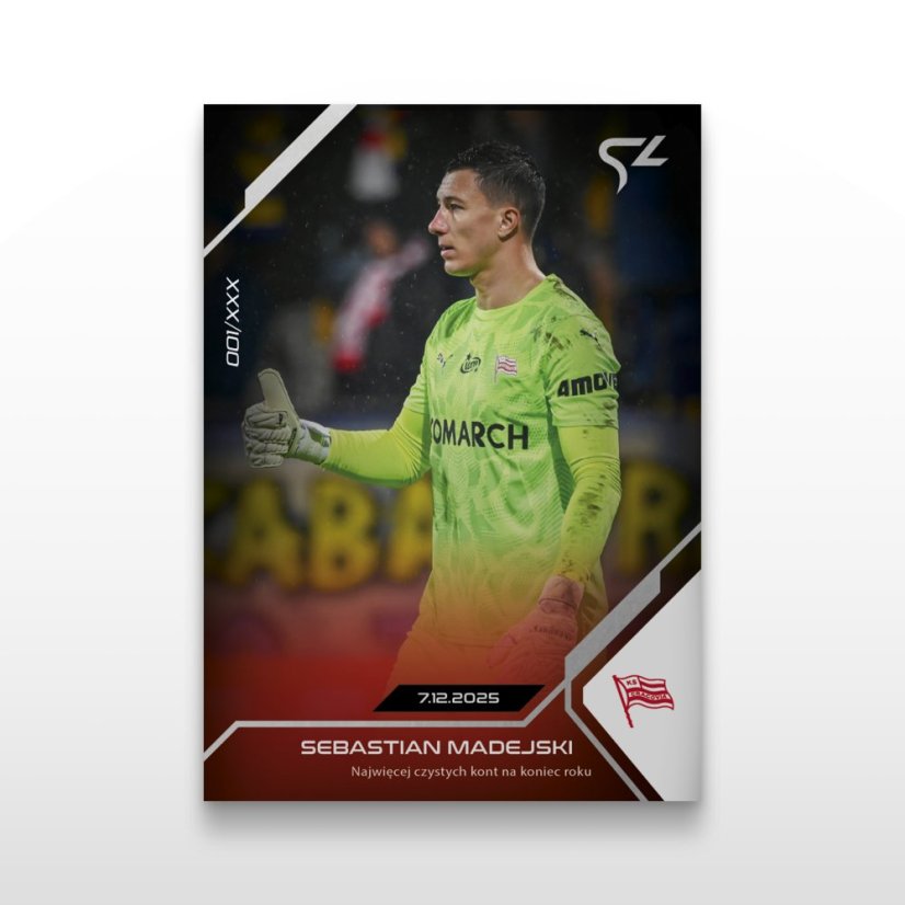 Fotbalová kartička L-27 Sebastian Madejski - SportZoo PKO BP Ekstraklasa 2025/26 LIVE