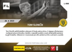 L-098 Tom Slončík FORTUNA:LIGA 2022/23 LIVE