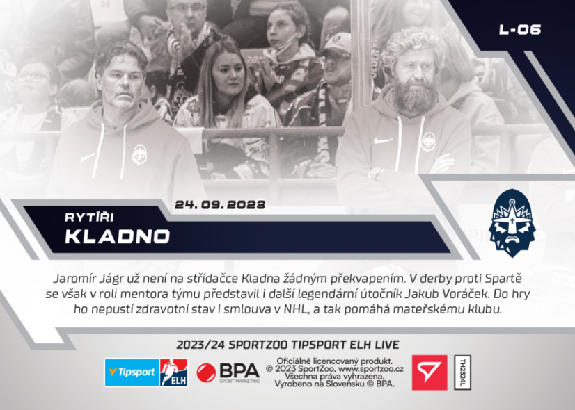L-06 SADA Rytíři Kladno TELH 2023/24 LIVE + HOLDER