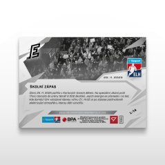 Hokejová kartička L-14 Školní zápas - SportZoo Tipsport ELH 2025/26 LIVE