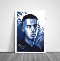 Podpísaný portrét Slovenskí Sokoli 2021 x/4 - Róbert Boženík