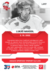L-017 Lukáš Nahodil TELH 2022/23 LIVE